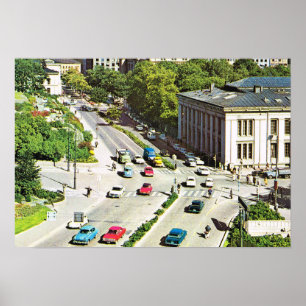 Vintage Norway, Oslo City centre Poster