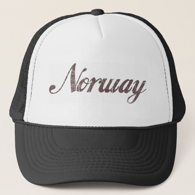 Vintage Norway Trucker Hat (Front)