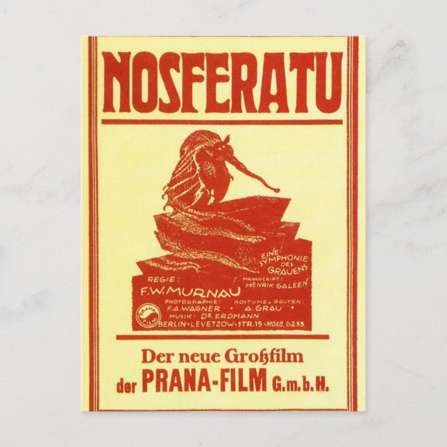 Vintage Nosferatu Postcard (Front)