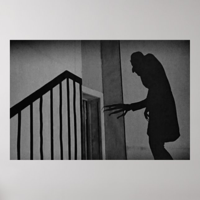 Vintage Nosferatu Shadow Scene Poster (Front)