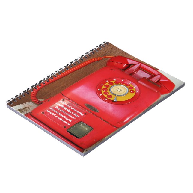 Vintage Nostalgic Old Classic Retro Telephone Notebook (Left Side)