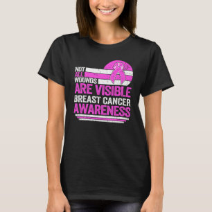 Vintage Not All Wounds Are Visible CRPS Pink Ribbo T-Shirt