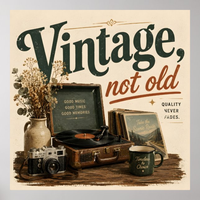 Vintage not old poster (Front)