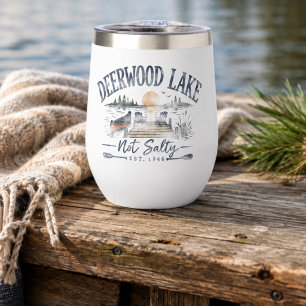 Vintage Not Salty Deerwood Lake Thermal Wine