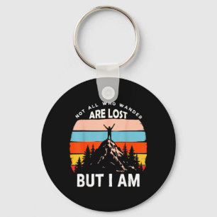 Vintage Not Who Wander Lost But Camng Outdoors Key Ring