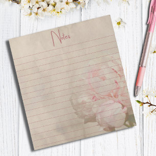 Vintage Notations: Peony Grace Notepad