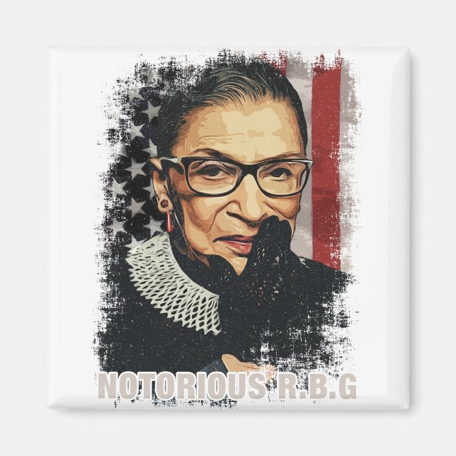 Vintage Notorious RBG Magnet (Front)