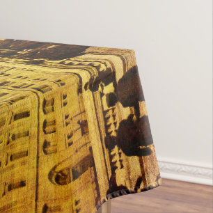 Vintage Notre Dame Tablecloth