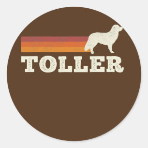 Vintage Nova Scotia Duck Tolling Retriever Toller Classic Round Sticker