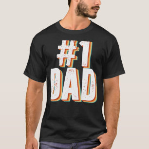 Vintage Number One Proud Dad Father's Day From Son T-Shirt