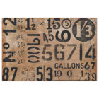 Vintage Numbers Tissue Paper for decoupage 