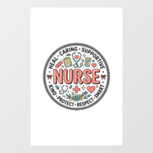 Vintage Nurse Appreciation Floral Medical Shirt De