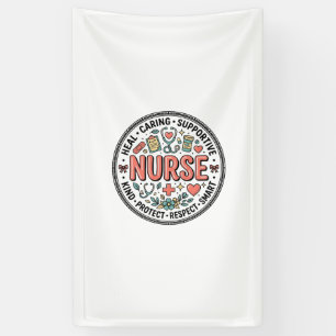 Vintage Nurse Appreciation Floral Medical Shirt De Banner
