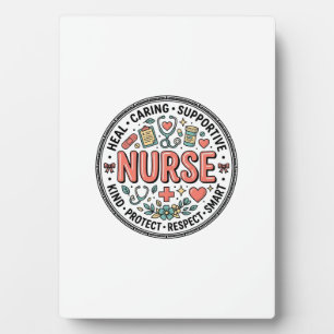 Vintage Nurse Appreciation Floral Medical Shirt De Plaque