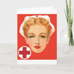Vintage Nurse Card