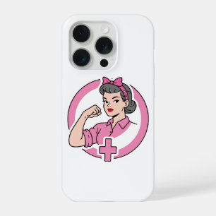Vintage Nurse Feminist T-Shirt iPhone 15 Pro Case