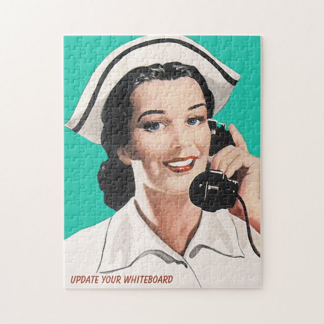 Vintage Nurse Funny Advice Jigsaw Puzzle (Vertical)