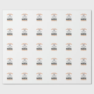 Vintage Nurse Ghost You Can’t Scare Me Wrapping Paper