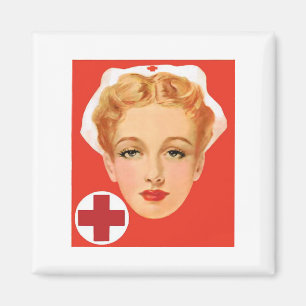 Vintage Nurse Magnet