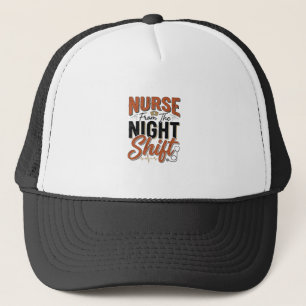 Vintage Nurse Night Shift Shirt Design_1 Trucker Hat