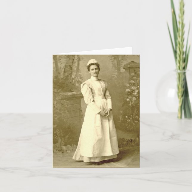 Vintage Nurse Notecard (Front)