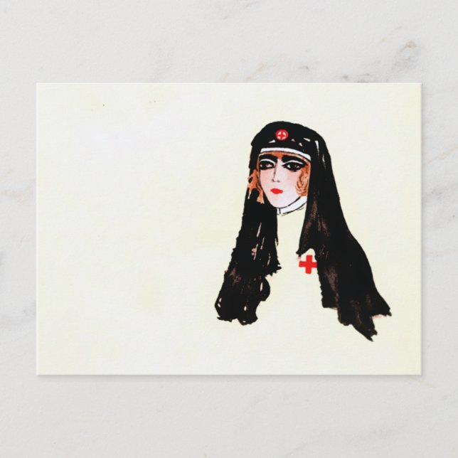 Vintage Nurse Postcard (Front)