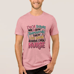 Vintage Nurse Scrubs Temperature Life Saving Shirt