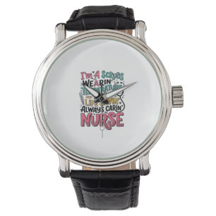 Vintage Nurse Scrubs Temperature Life Saving Shirt Watch