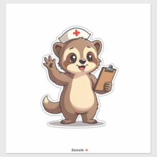 Vintage Nurse Sloth Cute Retro Medical Animal 2