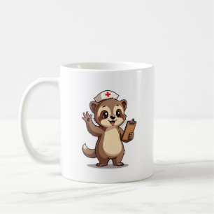 Vintage Nurse Sloth Cute Retro Medical Animal 2 Coffee Mug