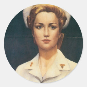 Vintage Nurse Stickers - Vintage War Poster