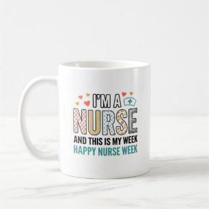 Vintage Nurse Week Appreciation Typography Shirt_1 Coffee Mug