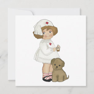 Vintage Nurse With Puppy T-shirts and Gifts