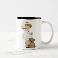 Vintage Nurse With Puppy T-shirts and Gifts