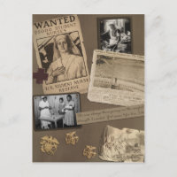 Vintage "Nursing" Scrapbook Postcard