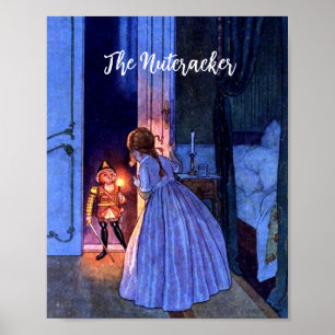 Vintage Nutcracker Art Nouveau Book Illustration P Poster