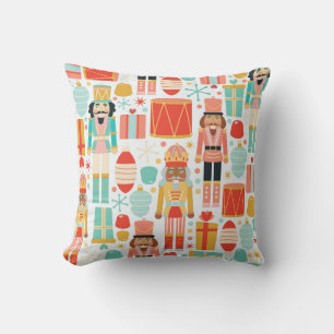 Vintage Nutcracker Christmas Seamless Pattern Cushion