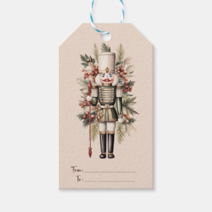 Vintage nutcracker gift tags