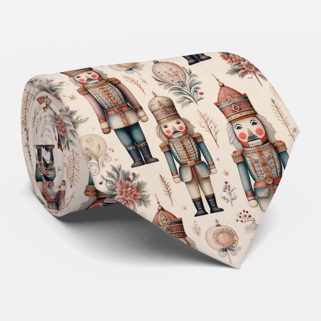 Vintage Nutcracker Soldiers - Classic Christmas 2 Tie (Rolled)