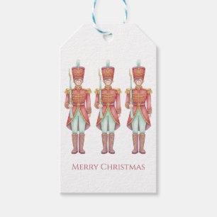 Vintage Nutcracker Soldiers in Red and Mint Gift Tags