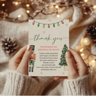 Vintage Nutcracker Thank You Card
