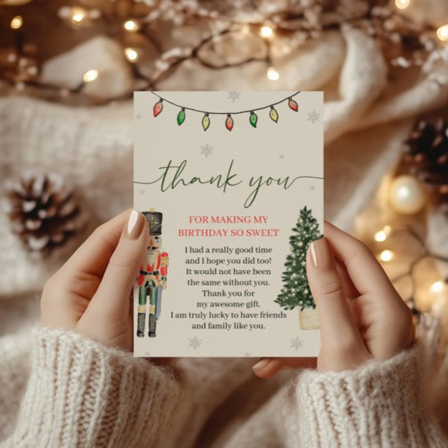 Vintage Nutcracker Thank You Card (Creator Uploaded)
