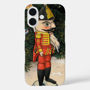 Vintage Nutcracker Under Christmas Tree iPhone 16 Case