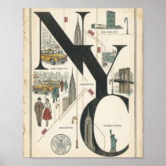 Vintage NYC Poster