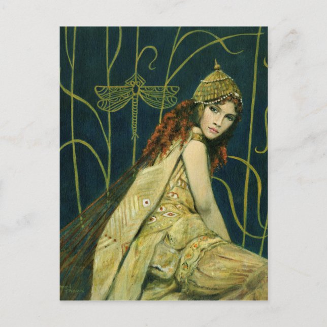 Vintage Nymph Postcard (Front)