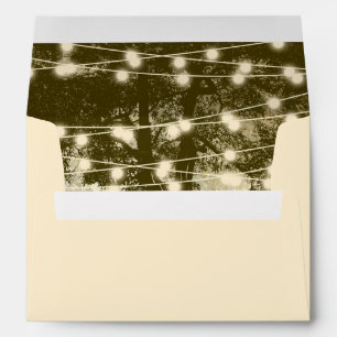 Vintage Oak Tree String Lights Custom Envelopes