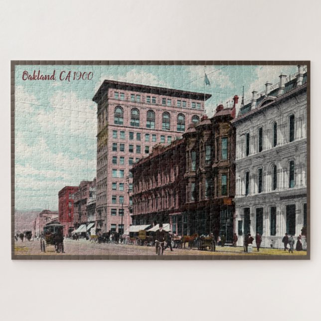 Vintage Oakland CA Large Puzzle (Horizontal)