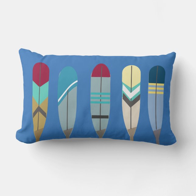 Vintage Oars 2 Lumbar Cushion (Front)