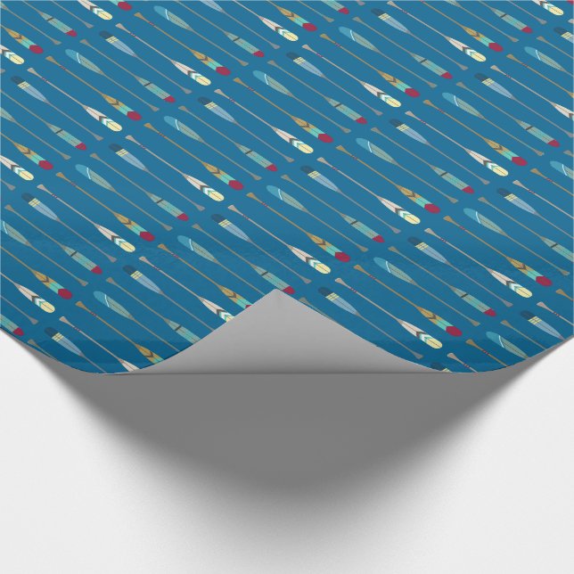 Vintage Oars Wrapping Paper (Corner)