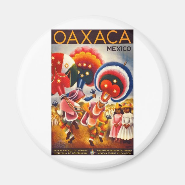 Vintage Oaxaca Mexico Magnet (Front)